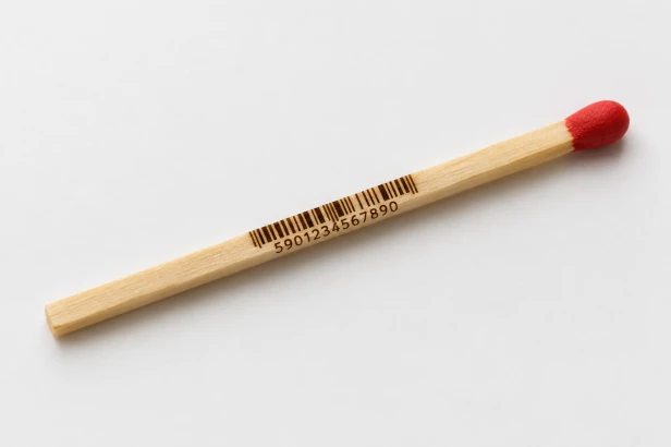 Zapałka z kodem kreskowym.png